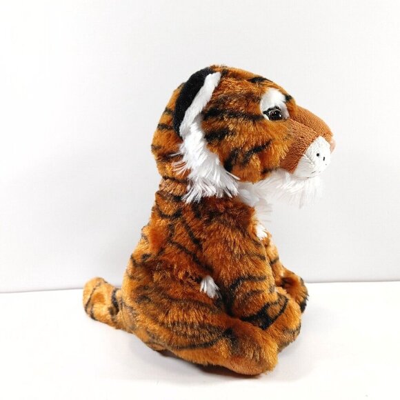 The Petting Zoo Tiger Jungle Wild Cat Stuffed Animal Toy 8" Plush - Picture 2 of 4